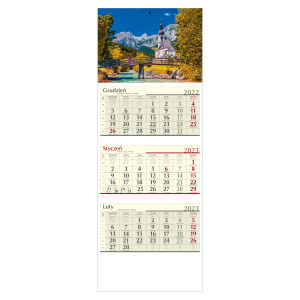 kalendarz trójdzielny- ALPEJSKI KOŚCIÓŁEK